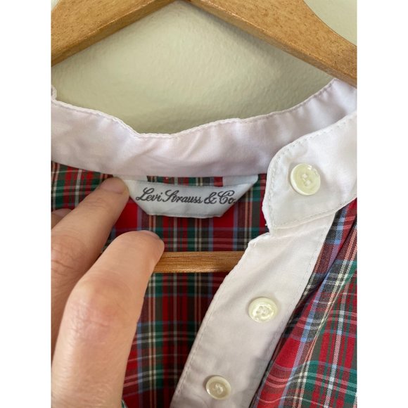 Levi Strauss & Co Checkered Ribbed Neck Top - Picture 3 of 5